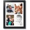 ArtToFrames Collage Photo Picture Frame with 4 - 5x7 inch Openings, Framed in Black with Over 62 Mat Color Options and Regular Glass (CSM-3926-2153)